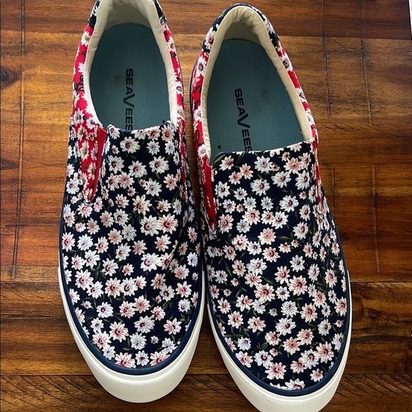 SEAVEES Womens Hawthorne DAISY Slip On Sneakers Shoes Casual floral   Sz 11 - Picture 2 of 16